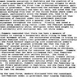 Minutes, 1991-04-15. Women ...