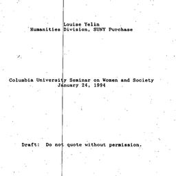 Speaker's paper, 1994-0...