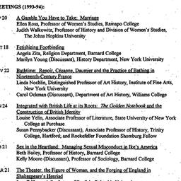 Schedules, Women and Societ...