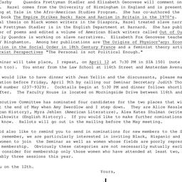 Announcements, 1982-03-26. ...