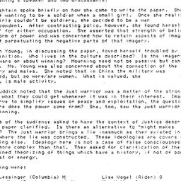 Minutes, 1984-04-23. Women ...