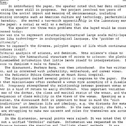 Minutes, 1987-03-16. Women ...
