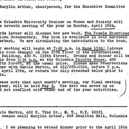 Announcements, 1977-04-18. ...