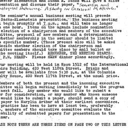 Announcements, 1977-05-09. ...