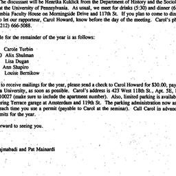 Announcements, 1994-11-09. ...