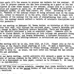 Announcements, 1981-02-02. ...