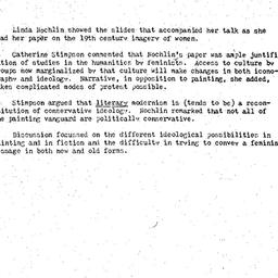 Minutes, 1981-04-13. Women ...