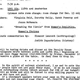 Announcements, 1980-11-18. ...