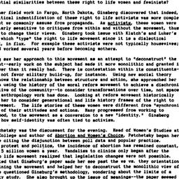 Minutes, 1988-11-21. Women ...