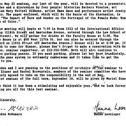 Announcements, 1989-04-25. ...