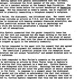 Minutes, 1988-09-19. Women ...
