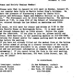 Announcements, 1988-12-04. ...