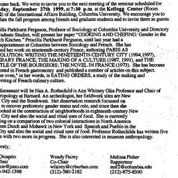 Announcements, 1999-09-14. ...