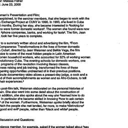 Correspondence, 2000-06-20....