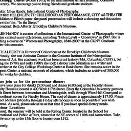 Announcements, 2000-01-10. ...