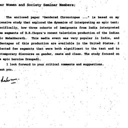 Speaker's paper, 1996-0...