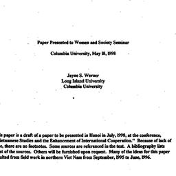 Speaker's paper, 1998-0...