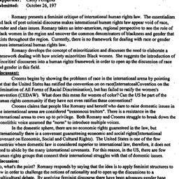 Minutes, 1997-10-20. Women ...