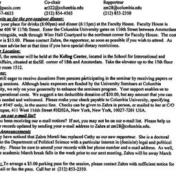 Announcements, 1998-03-06. ...