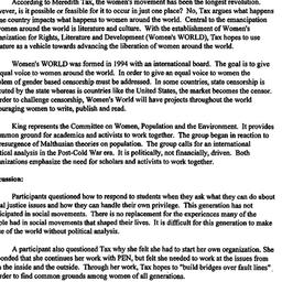 Minutes, 1997-11-17. Women ...