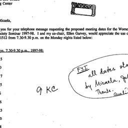 Correspondence, 1998-07-07....