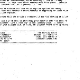Correspondence, 1998-02-06....