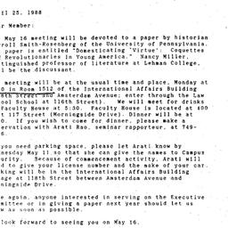Announcements, 1988-04-25. ...