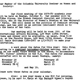 Announcements, 1979-09-18. ...