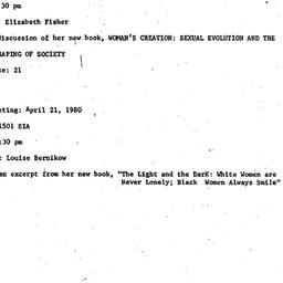 Minutes, 1980-03-17. Women ...