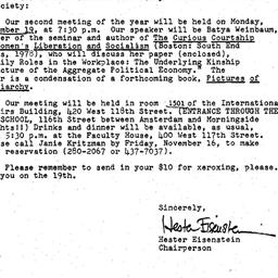Announcements, 1979-10-23. ...