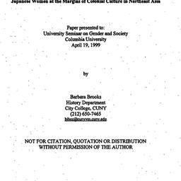 Speaker's paper, 1999-0...