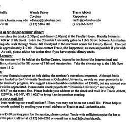 Announcements, 1998-10-07. ...