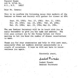 Announcements, 1983-05-31. ...