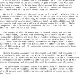 Minutes, 1982-09-20. Women ...