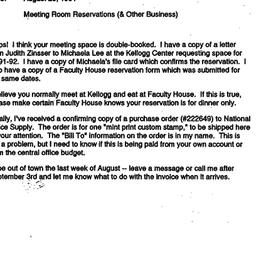 Correspondence, 1992-08-23....