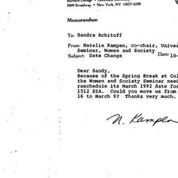 Correspondence, 1991-10-11....
