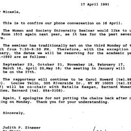 Correspondence, 1992-04-17....