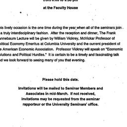 Announcements, 1992-04-22. ...