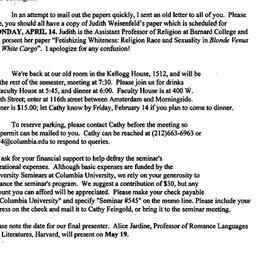 Announcements, 1997-04-03. ...