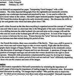 Minutes, 1997-02-17. Women ...
