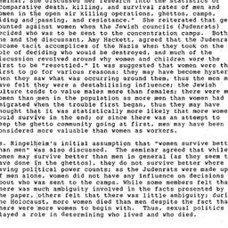 Minutes, 1986-01-20. Women ...