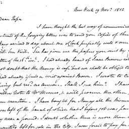 [Document, 1812 November 19]