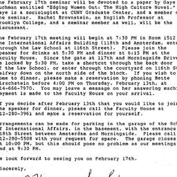 Correspondence, 1986-02-01....
