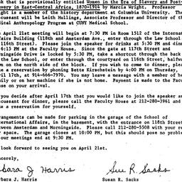 Announcements, 1986-04-01. ...