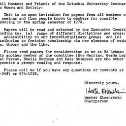 Announcements, 1977-11-08. ...