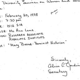 Announcements, 1978-01-23. ...