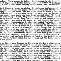 Minutes, 1985-02-18. Women ...