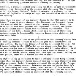 Minutes, 1984-11-19. Women ...