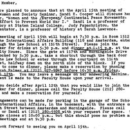 Announcements, 1985-04-02. ...