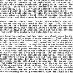 Minutes, 1985-04-15. Women ...